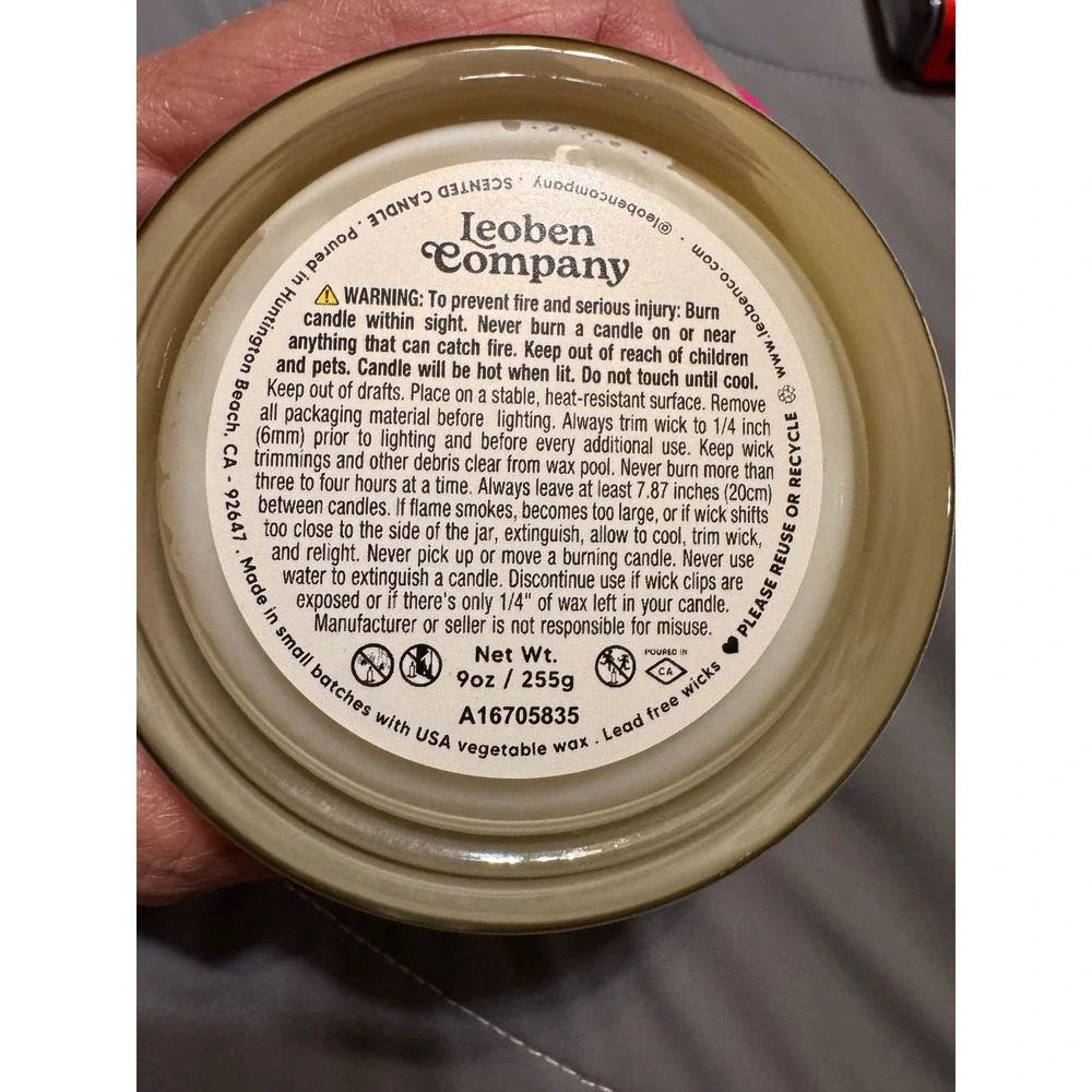 California Candle Company Pilates Princess Saffron Jasmine Cedarwood Candle 9oz
